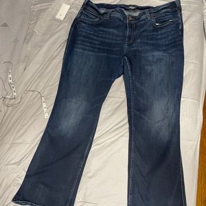 Silver Jeans Dark Wash Jeans Plus Size 20